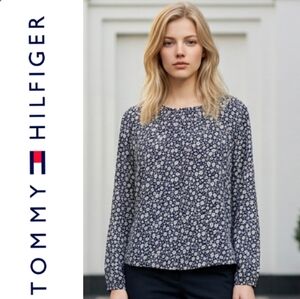 Tommy Hilfiger Women's Blue Floral Blouse